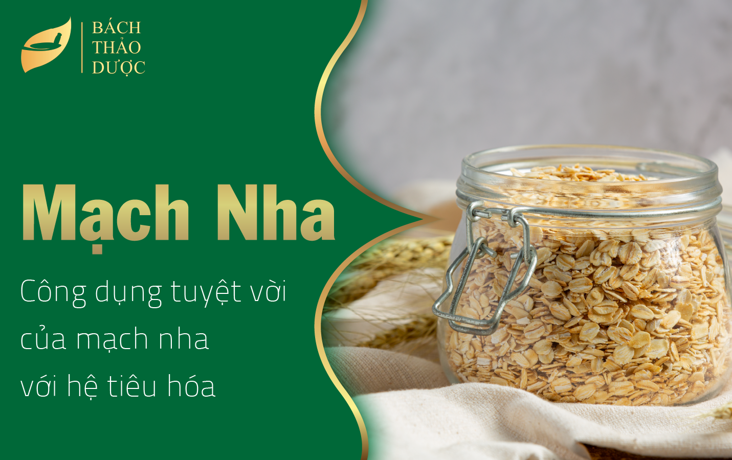 Công dụng tuyệt vời của mạch nha với hệ tiêu hóa