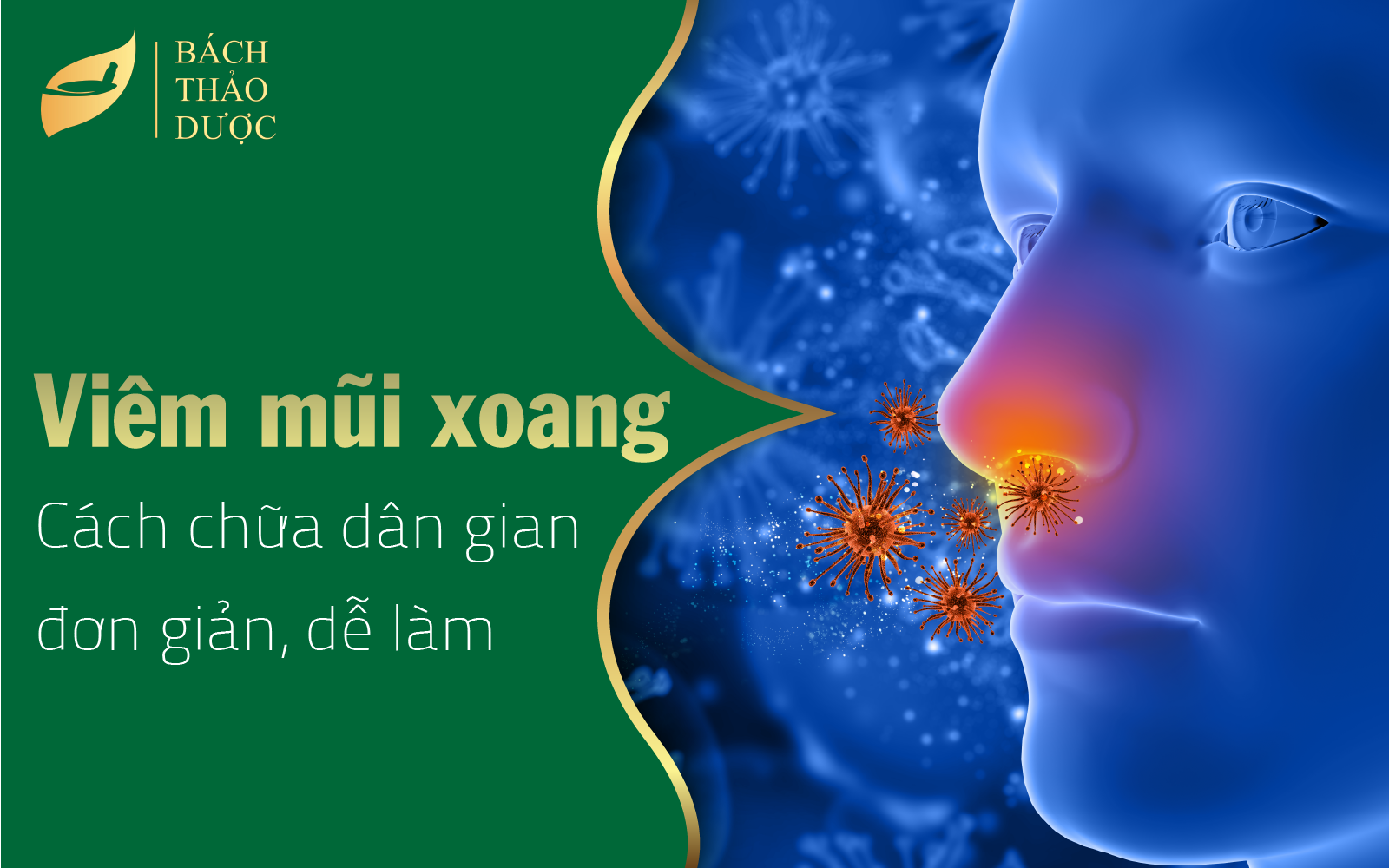 Cách trị viêm xoang mũi dân gian đơn giản, dễ làm