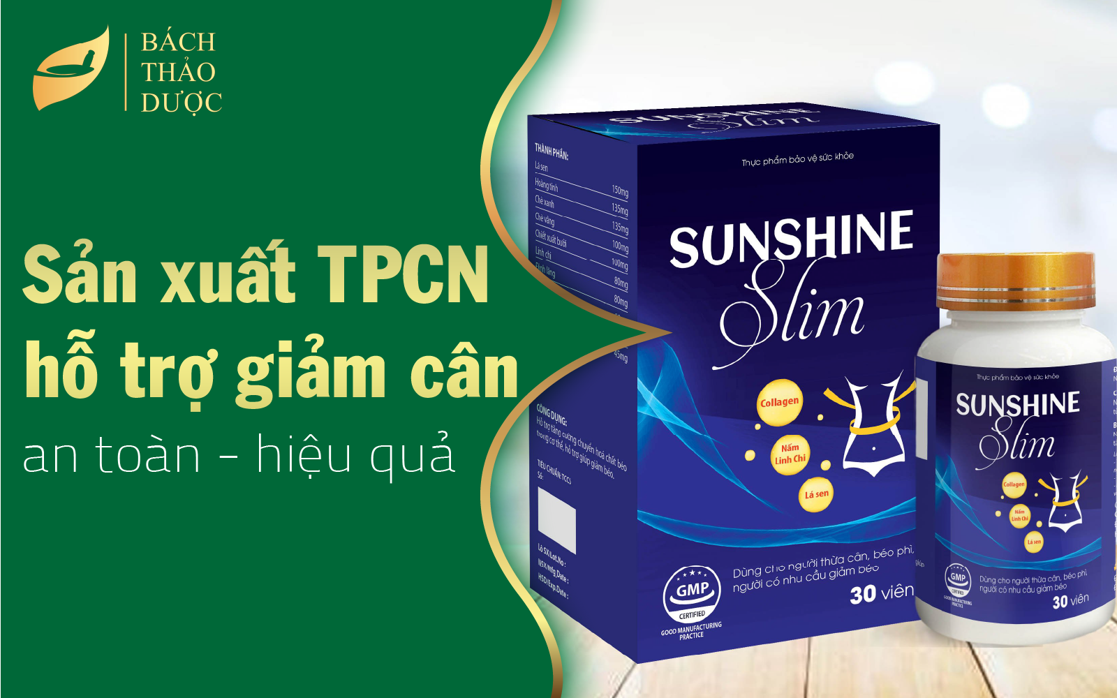 Sản xuất TPCN hỗ trợ giảm cân chất lượng