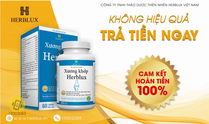 TPBVSK Xuơng Khớp Herblux: Không hiệu quả - Trả tiền ngay